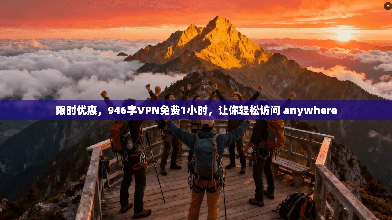 限时优惠，946字VPN免费1小时，让你轻松访问 anywhere